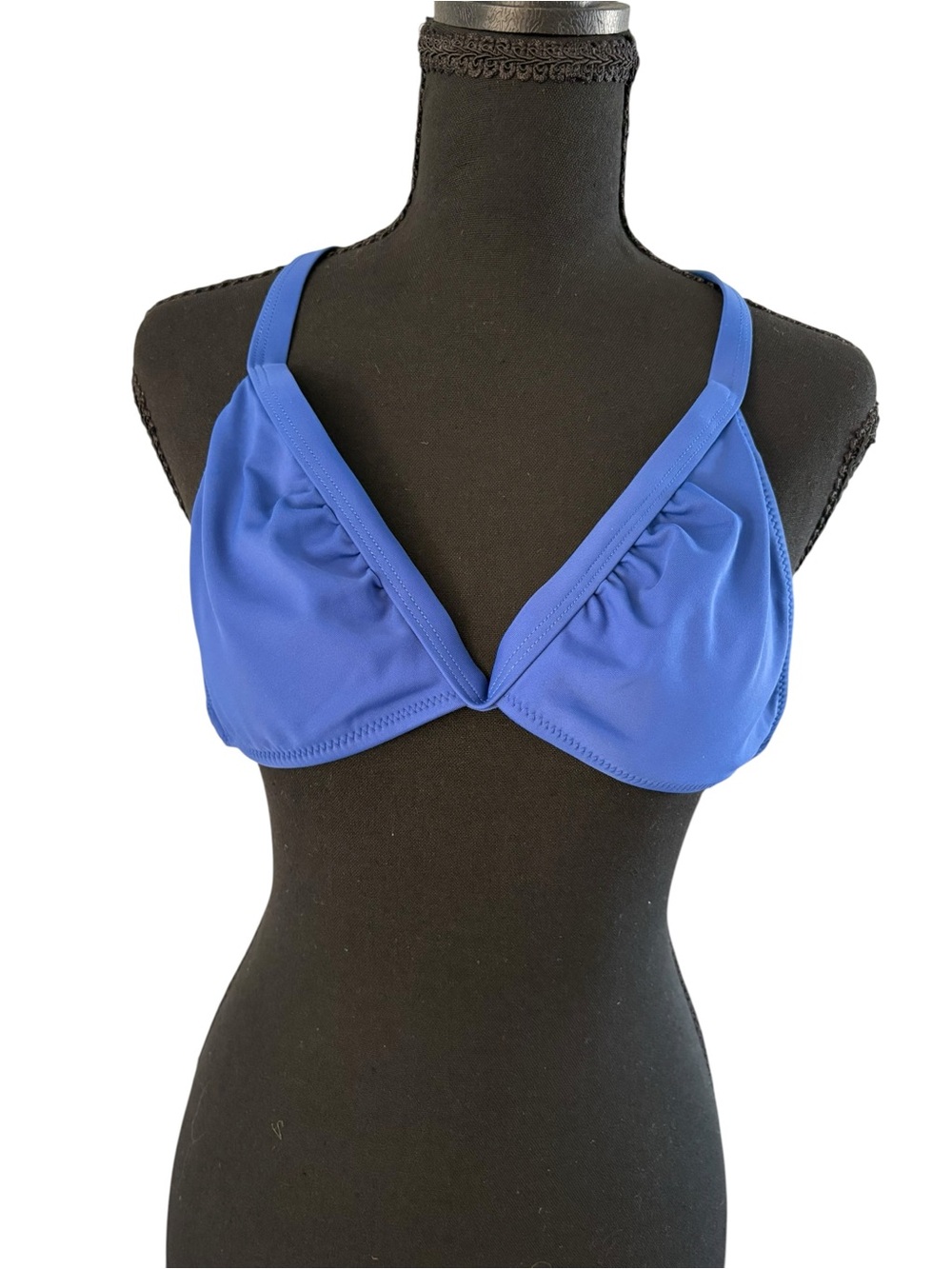 Cupshe Blue V-Neck Triangle Swim Bra